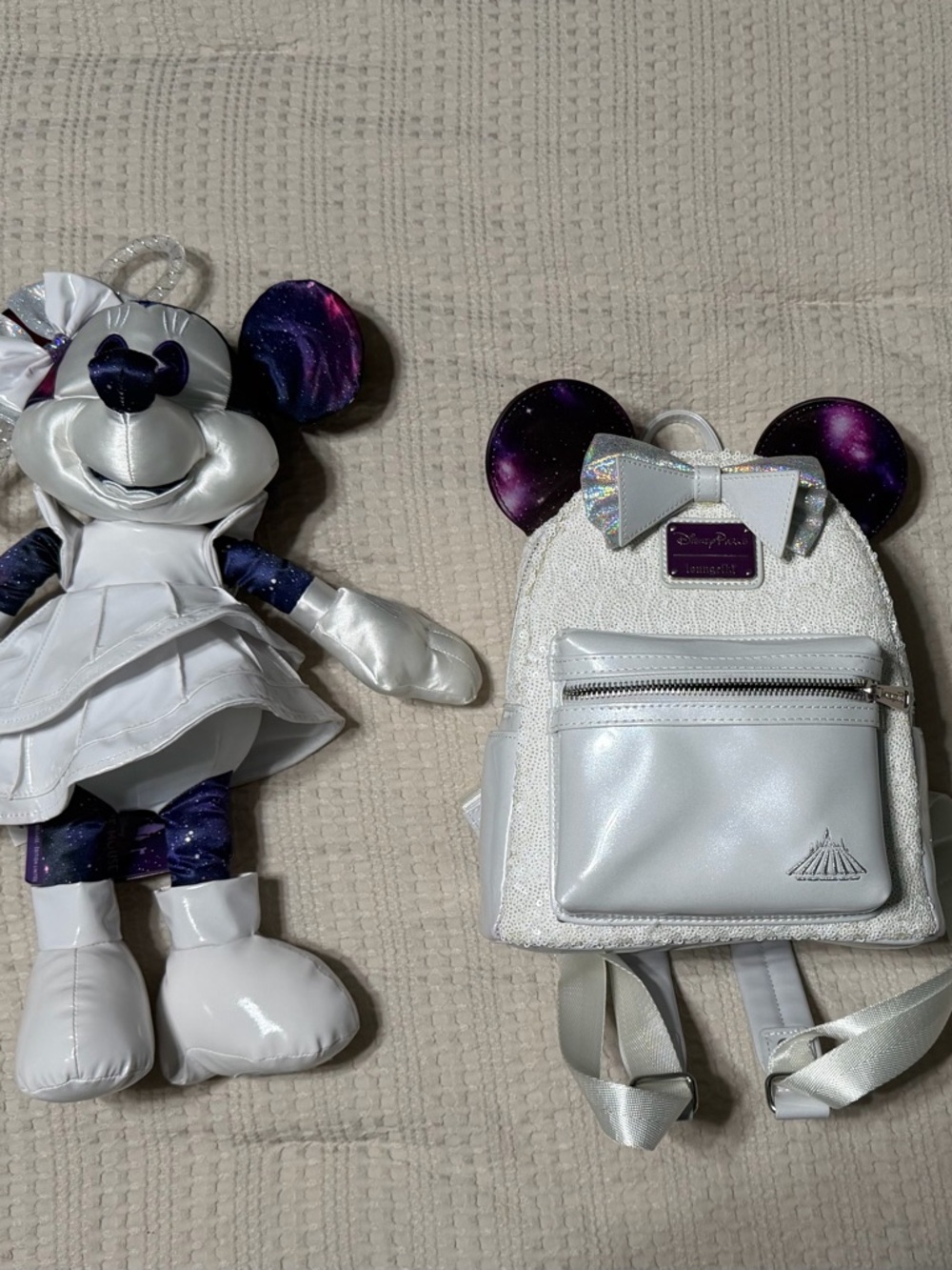 Disney Parks Minnie Mouse Main Attraction Space Mountain Loungefly & Plush